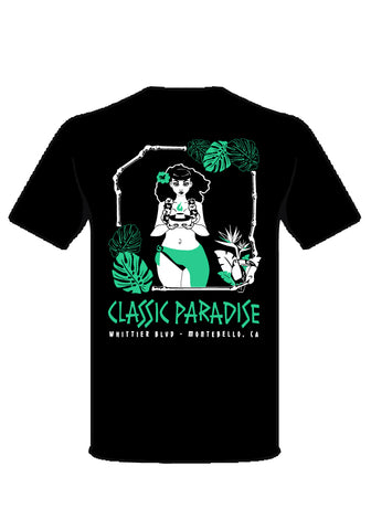 "Final Sale" Hibiscus Happy Hour Paradise Button-Up Shirt