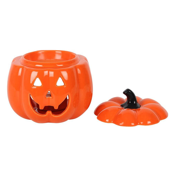 Orange Jack-O-Lantern Ceramic Pumpkin Oil Burner – ACLASSICPARADISE