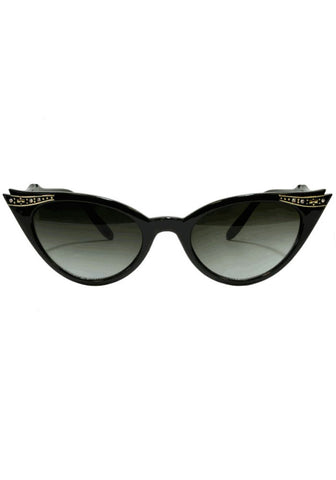 Harley Quinn Cateye Sunglasses - Black