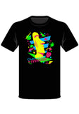 Neon Moai Classic Paradise designed by TIKISWAG T-Shirt, Black
