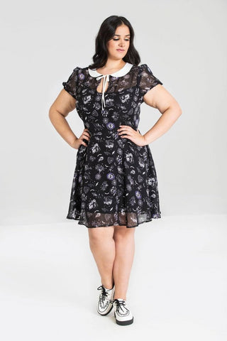 Victoria Black Flutter Sleeve Dress "Final Sale"