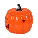 Orange Jack-O-Lantern Ceramic Pumpkin Oil Burner