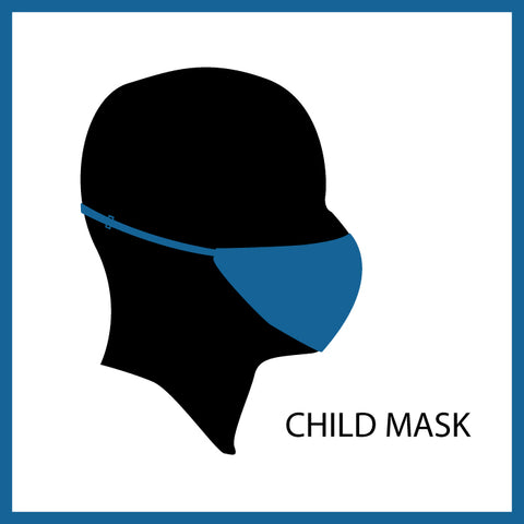 Adult Face Mask Covering, Blue Harlequin