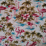 Adult Face Mask Covering, Flamingo Palms