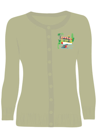 "Final Sale" Desert Gecko Paradise Button-Up Shirt