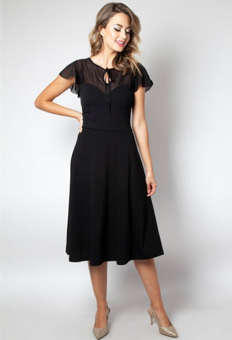 Midnight Fish Deluxe Beverly Gathered Skirt in Black