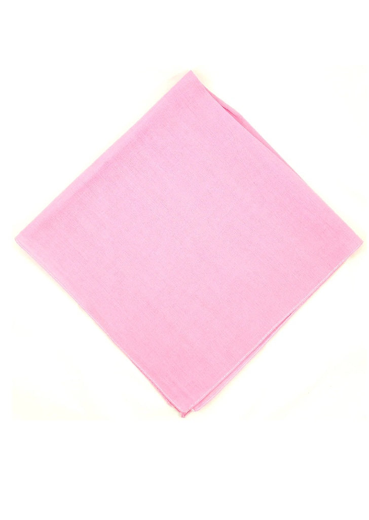 "Final Sale" Solid Pink Bandanna